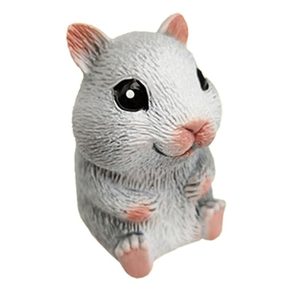 Stressleksak Hög Imitation Djur Dekompression Långsam Rebound Söta Hamster Anti-stress Kläm Leksak för Vuxna[HK] Grey