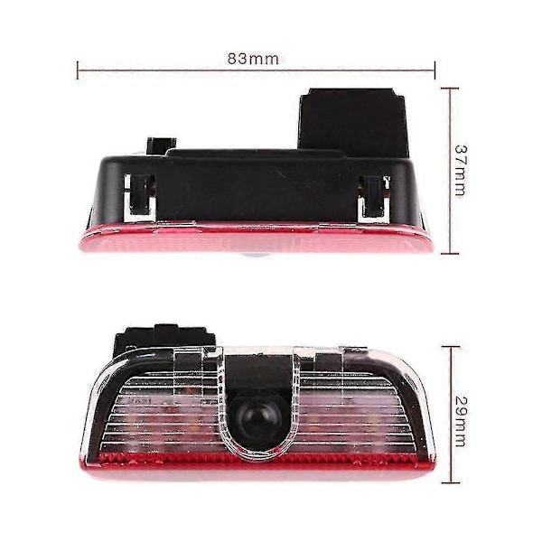 2 stk Velkomst Logo Laser Bil Dør Lys Projektor Lampe Led Høflighetslys For Skoda Superb 2009-2018 Mk2 Mk3 Superb Tilbehør[HK] A