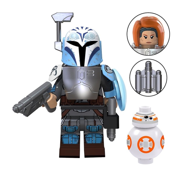 8 stk/sett Star Wars The Mandalorian Mega Figures Leke Byggeklosser Leker Samleobjekt Modellfigurer[HK]