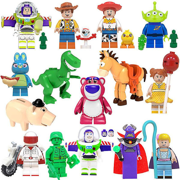 15 stk./sæt Cartoon Toy Story Byggeklodser Action Minifigur Legetøj[HK]