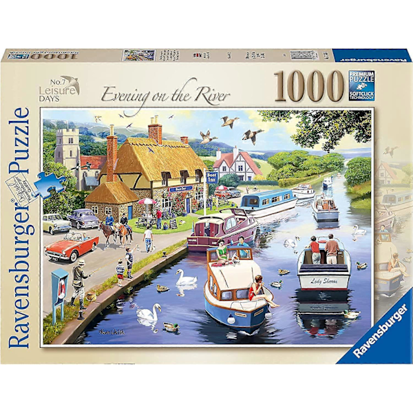 Leisure Days No.7 Ilta joella palapeli (1000 palaa) [HK] 1000 Pieces