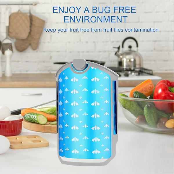 4 stk. Insektfelle Kjemikaliefri Refill Insektfelle Langvarig Luktfri Blå Refillpatronsett for ZEVO M364[HK] 4pcs