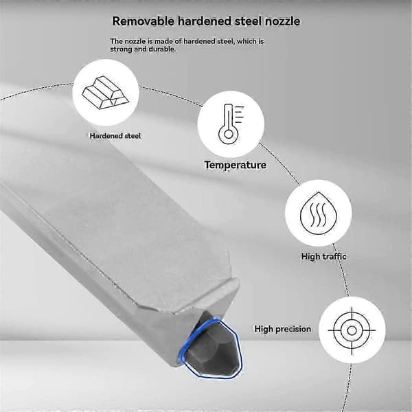 För Bambu Lab A1/A1 Mini Hot End Uppgradering - Snabbt Munstycksbyte, för 3D-skrivardelar[HK] 0.8mm