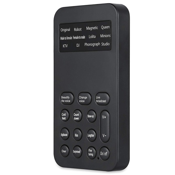 Röstväxlare Handhållen mikrofon Röstväxlare med ljud multifunktionell effektmaskin för telefon([HK])
