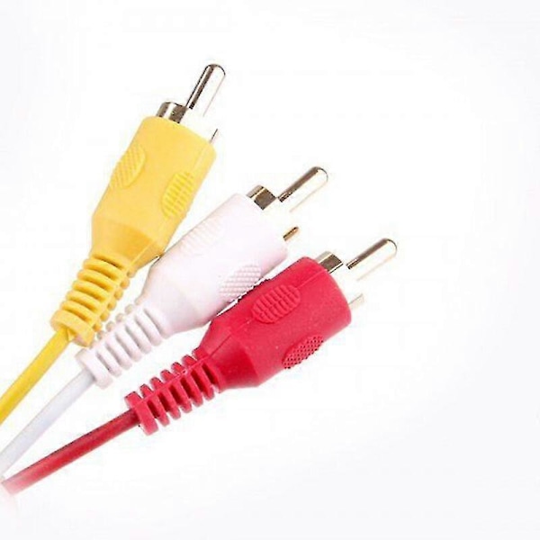 HDMI til RCA Video Audio Kabel - 1.5m, Støtter HD-spiller til TV-tilkobling [HK] Black