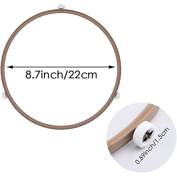 4-pak Rulle Ring Ovn Drejeskive Ring Plade Bakke Støttering Til Glasplade Bakke Støtte [HK] Photo color