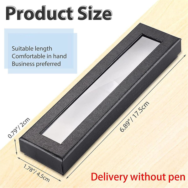 20pcs Empty Pen Gift Box With Clear Lid, Cardboard Pen Case, Pen Packaging Box For Pencil Ballpoint([HK])