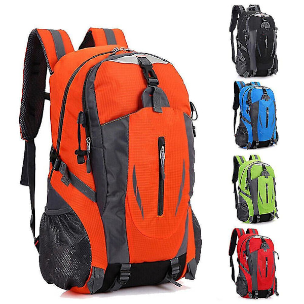 40l Stor Vattentät Ryggsäck Camping Vandring Promenad Utomhus Resa Ryggsäck Ozi[HK] Black