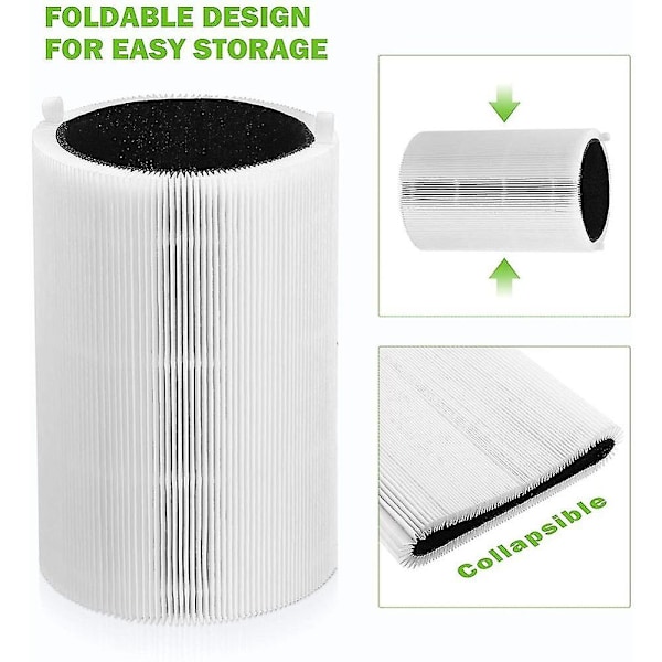 Udskiftningsfilter til Blueair Blue Pure 411/411+ & Blueair 3210 Luftrenser Filter Aktiveret Carb[HK]