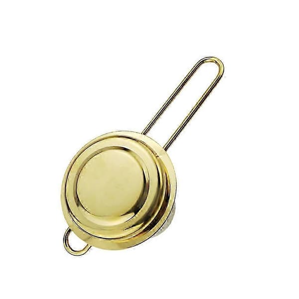 Te-infuser i rustfrit stål til hjemmebrug med håndtag (gylden) [HK]