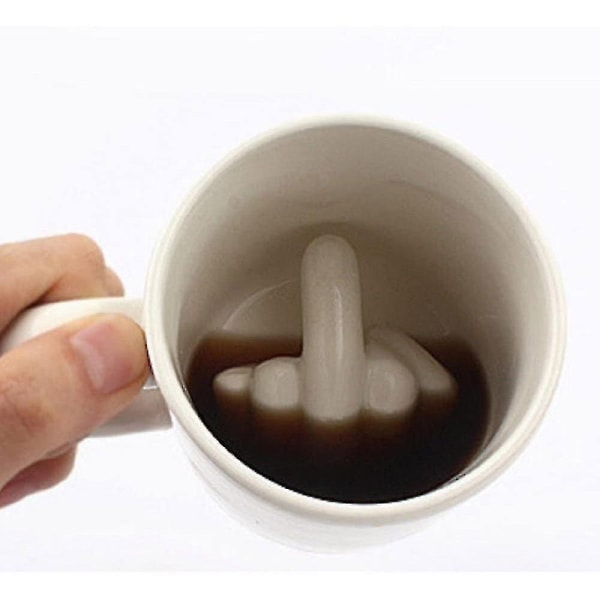 Rolig design, ha en trevlig dag "fuck you" kopp, mugg, kaffekopp, tekopp keramisk kopp, 350 ml, kopp Hs[HK]