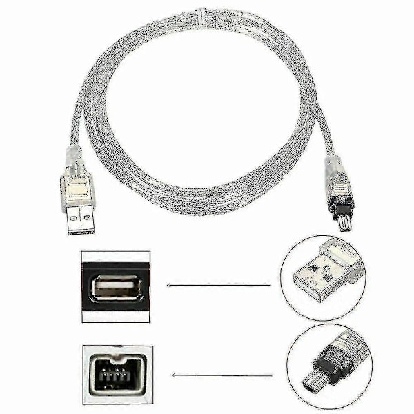 Mini DV Minidv USB -datakaapeli Firewire Ieee 1394 Hdv -videokamera tietokoneelle editointia varten 2024-Uusi-D11[HK]