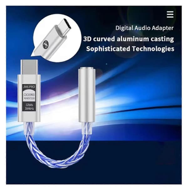 JM11 Bluetooth-headset med Hi-Fi DAC og USB-tilslutning, sort [HK]