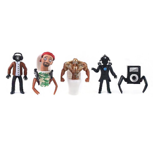 Skibidi Toalett Man Kamera Figur Tv Man Högtalare Modell Kameraman Actionfigurer Julgåva[HK] A