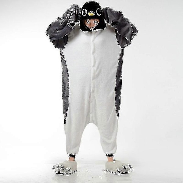 Dam Pingvin Onesie Djurpyjamas Pingvindräkt För Halloween Cosplay[HK] M