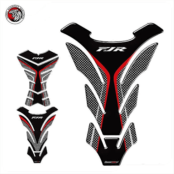 3D hiilikuitu-look moottoripyörän tankin suojatarra Yamaha FJR 1300 FJR1300 A AS ABS [HK] C
