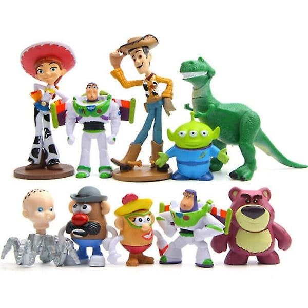 Toy Story Woody Rex Lightyear Alien Bear Film Actionfigur Barn Leksak Present 10st[HK]