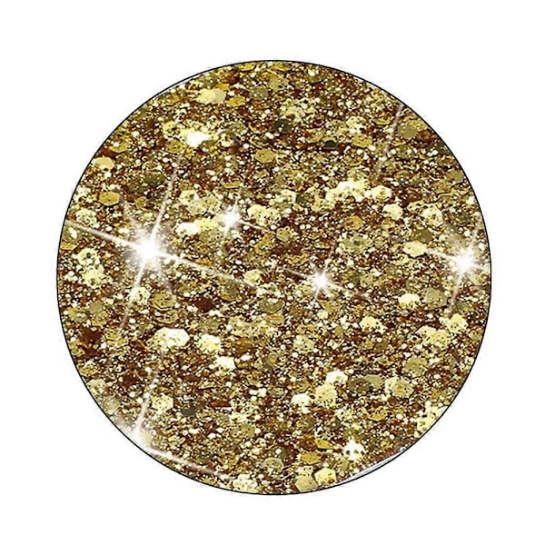 Epoksi TPU -puhelinkotelo iPhone 6/ 7/ 8/ SE (2020/2022) -puhelimille, iskunkestävä, kimaltava jauhekoristeinen puhelinkuori [HK] Gold