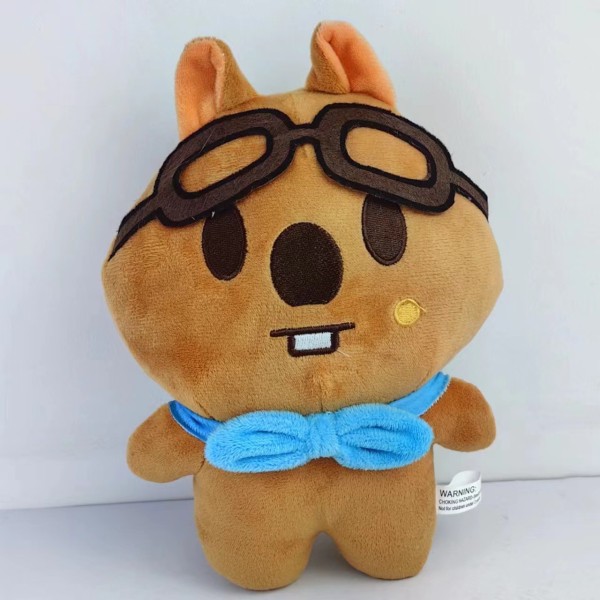 Skzoo kledd dukke Leeknow Hyunjin dukke tegneserie gatebarn plysj leke[HK] 20cm brown bear