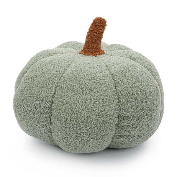 Plyschpumpaleksak Fluffig fylld pumpakastkudde Mjuk Thanksgiving Halloween Pumpa Dekorativ soffa Kudde Pumpaleksaker[HK] Green - 20cm