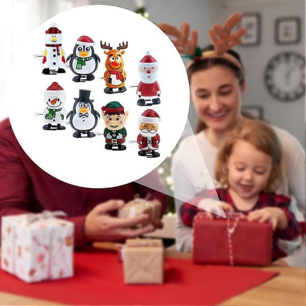 Animert juleborddekorasjon Gående Hode Ristende Bevegelse for Barnas Leketid Moro[HK] D