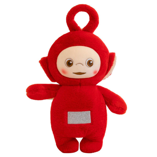 Teletubbies plysjleke, myk og utsøkt 3D-bomull, søtt uttrykk, glattende, lyse farger, plysjleke for barn, jentegave[HK] Red 11.8in