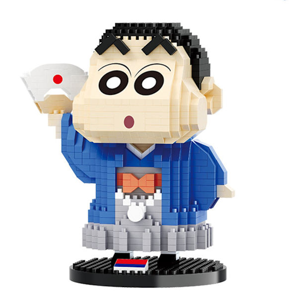 1 sæt byggeklodser tegneseriefigur logisk tænkning træning udsøgt anime Crayon Shin Chan byggeklodser til børn[HK] E