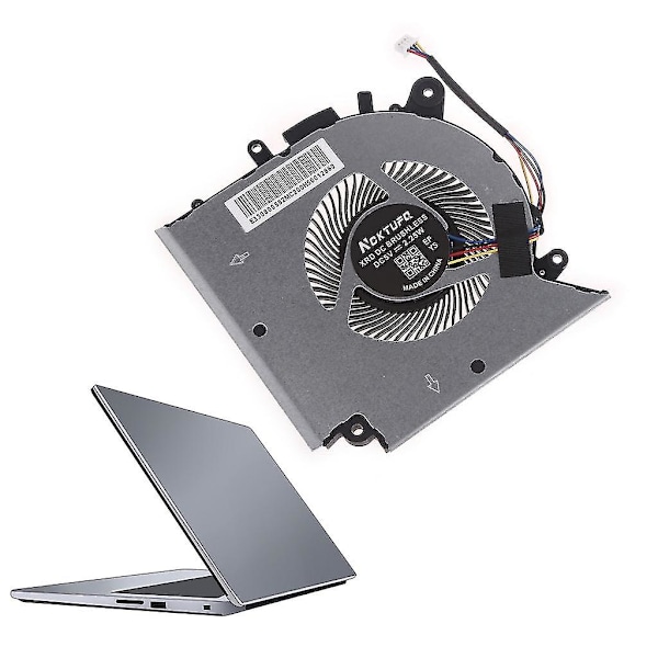 Ny kylfläkt för bärbar dator för Msi Katana Gf66 Gf76 11sc 11uc 11ud 11ue Notebook Radiator Dc 5v 1.0a 4-pin 4-wires Laptop-yezi[HK] size GPU