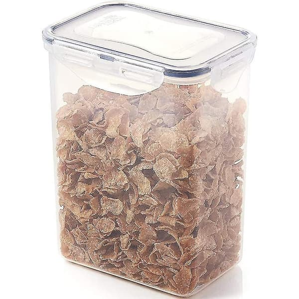 Förvaringsbehållare för hushåll, Lock & Lock, rektangulär, transparent/blå, 1,8 L [HK]