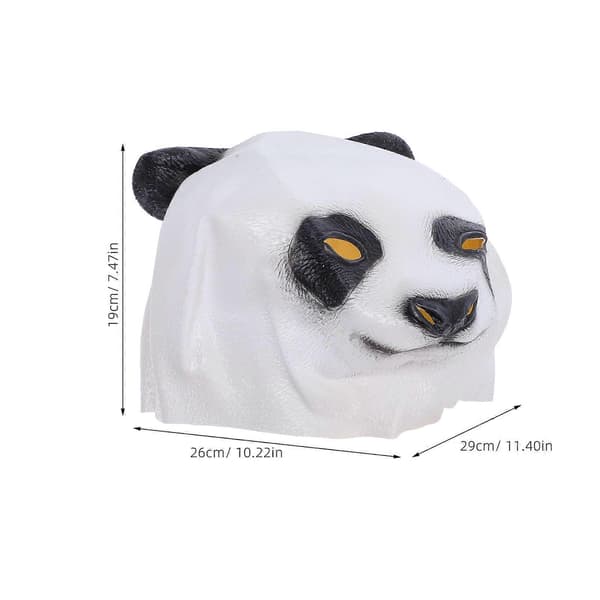 Panda Masker Bjørnemaske til fest 1 stk Latex Dyrehodeplagg til Halloween[HK]