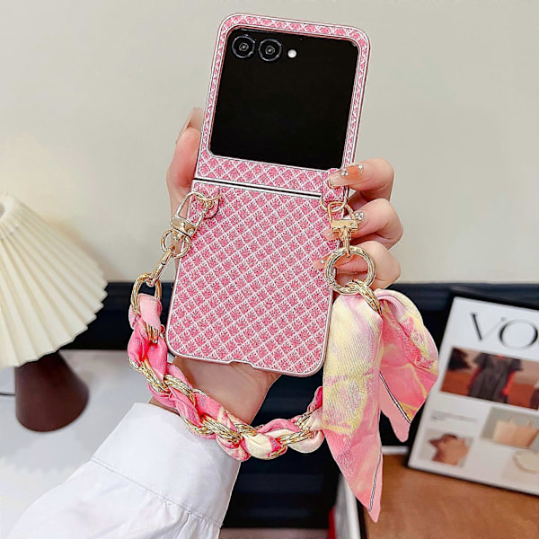 Glittrande Diamant PC-Skal För Motorola Razr 50 Ultra[HK] Pink