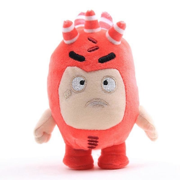 Oddbods Plyschleksaker Mjuka Söta Animerade Gosedjur Docka Mini Figurer För Pojke Flicka Ny[HK] Red 18cm