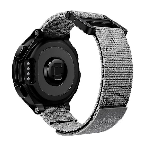 For Garmin Forerunner 220/230/235/630/735XT Løkke Feste Klokkereim 20mm Nylon Erstatningsbånd Grey