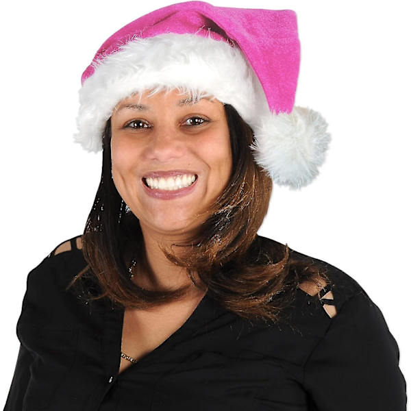 Unisex Joulupukuhattu Pehmeä Joulupuu Hattu Juhlatarvikkeet, Loma Teemainen Uutuus Päällysvaatteet, Pukeutuminen [HK] Cerise Santa