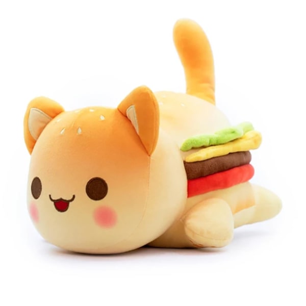 Aphmau Meow Meows Plys Aphmau Plys legetøjsdukkegave til børn 25 cm[HK] Hamburger cat