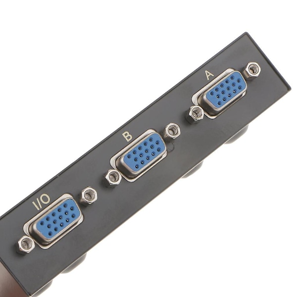 2 In 1 Ut VGA Manuell Delningsväljare Switchbox För LCD PC MC[HK]
