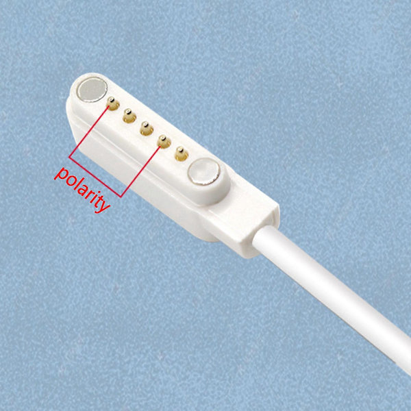 USB-laddare 5-Pin 12mm Avstånd för Smartklocka Magnetisk Laddningskabel Strömadapter Black