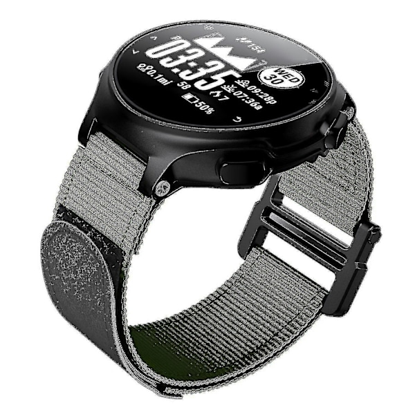 Til Garmin Forerunner 220/230/235/630/735XT Loop Fastener Urrem 20mm Nylon Udskiftningsrem Army Green