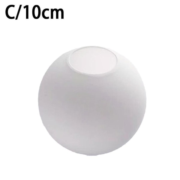Matta valkoinen maapallo lasi lampunvarjostimen vaihto pyöreä cover Fix[hk] 10cm