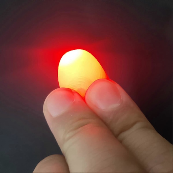 10 stk Magiske Tommelfingerlys, Glødende Fingerlys, Lekefingerlys, Magisk Rekvisitt Falsk Fingerlampe