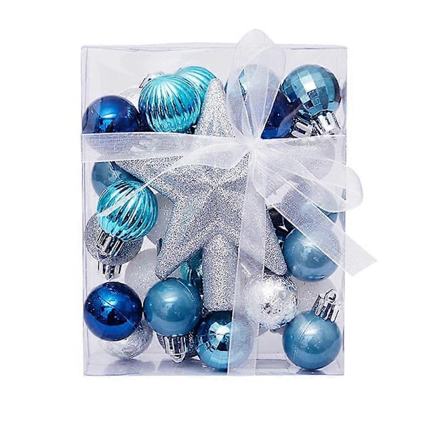30 st/set Julgranskulor Hängande Ornament Stjärna Topp Noel Navidad Dekoration för Hem Nyårsgåva   Otherchampagne