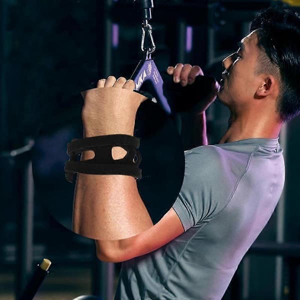 Wrist Widget Håndleddsbind Ulnar Bånd Håndleddsstropp Dobbel Stropp Beskyttelse Myk Smerte TFCC Rift Skade Støtte For Badminton Bowling[HK] Black 1PC