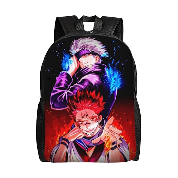 Jujutsu Kaisen Gojo Skolryggsäck För Tonårstjejer Mellanstadie Väska Laptopväskor[HK] 16.1 X 11.8 X 4.5inches