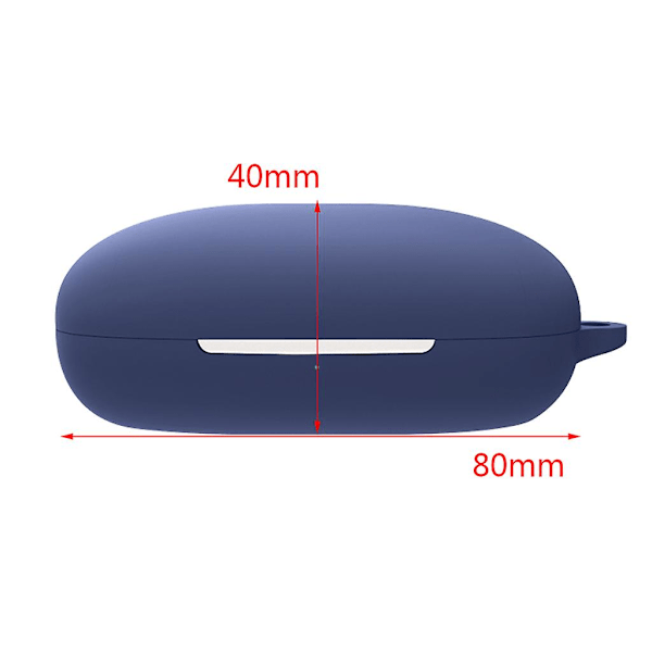 til 1MORE ComfoBuds Pro Stødsikker Skal Silikone Cover Anti-ridse Skridsikker [HK] Black