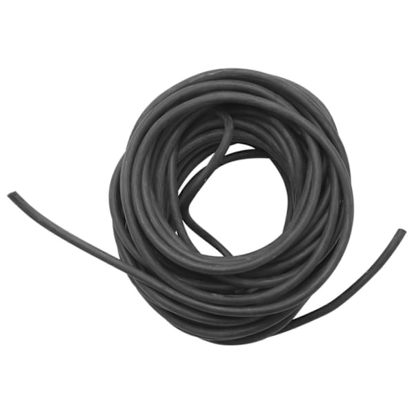 Slangeformet Træningselastik Gummimodstandsbånd Katapult Dub Elastik, Sort 10M[HK] Black