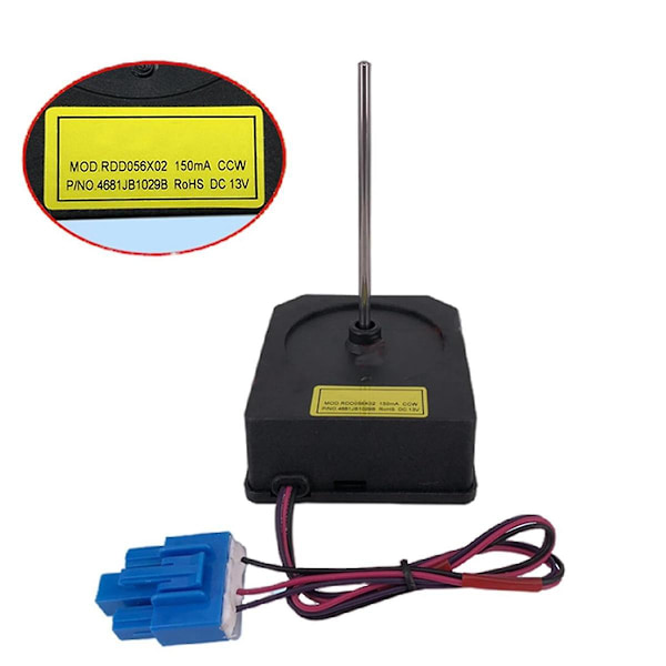 4681JB1029B Kylskåpskondensor/Förångarfläktmotor Kompatibel för LG Kylskåp, Ersätter 468[HK] Black
