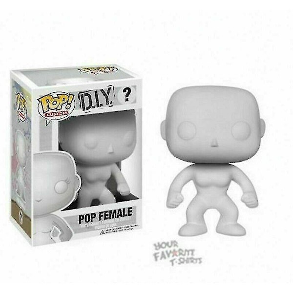 Funko Pop Diy Mandlige Kvindelige Figurer Tomme Tilpassede Lav Dine Egne Legetøj[pb][HK] DIY Female