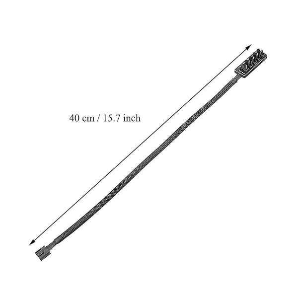 4 kpl PWM-tuuletinnapaa, tietokoneen CPU-jäähdytys 4-pin/3-pin tuulettimen virtajohdon napajakaja-sovitin, hihallinen PWM-kotelo F([HK])