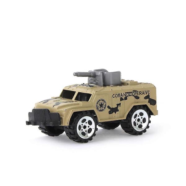 Legetøjsbiler til børn, model af legering, militærkøretøjer, model til leg, 6 stk. [HK]
