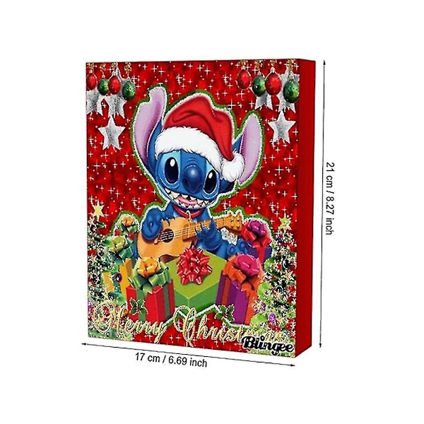 Anime Disney Lilo & Stitch Legering Charm Tilbehør Julekalender Armbånd Halsk Pynt DIY Smykker Nedtællingskalender-hk3[HK] C